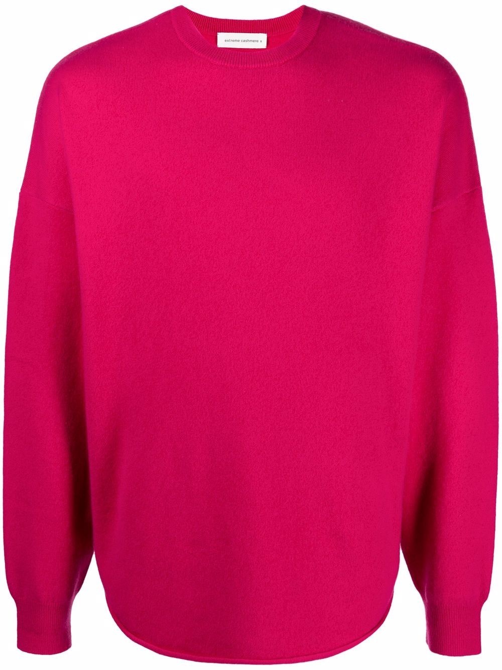 slouchy crew neck cashmere jumper - 1