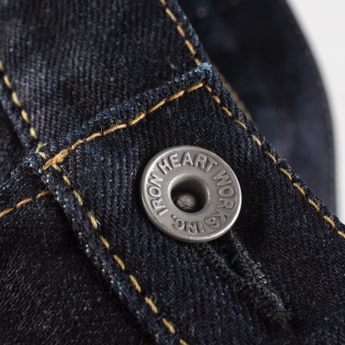 IH-666S-142 14oz Selvedge Denim Slim Straight Indigo - 7