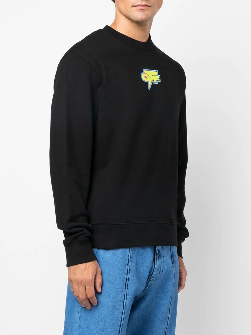 Arrows-print cotton sweatshirt 4