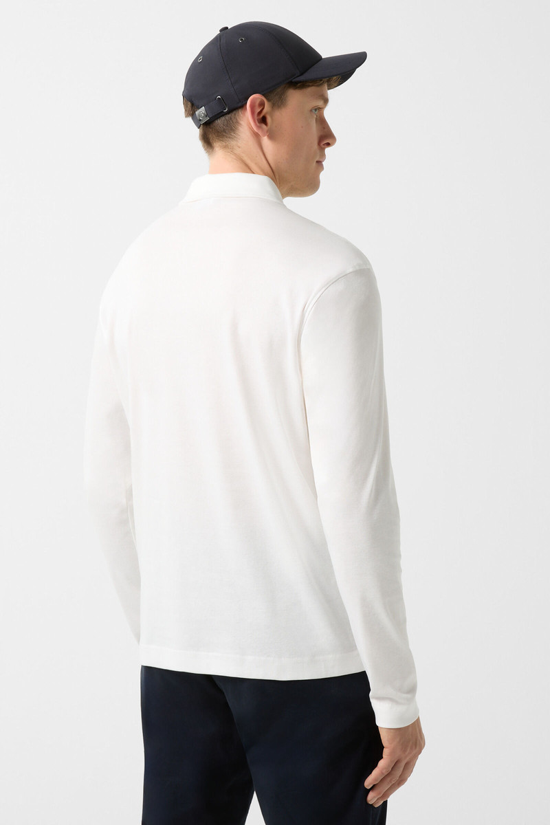 Mika Longsleeve polo shirt in Off-white 3