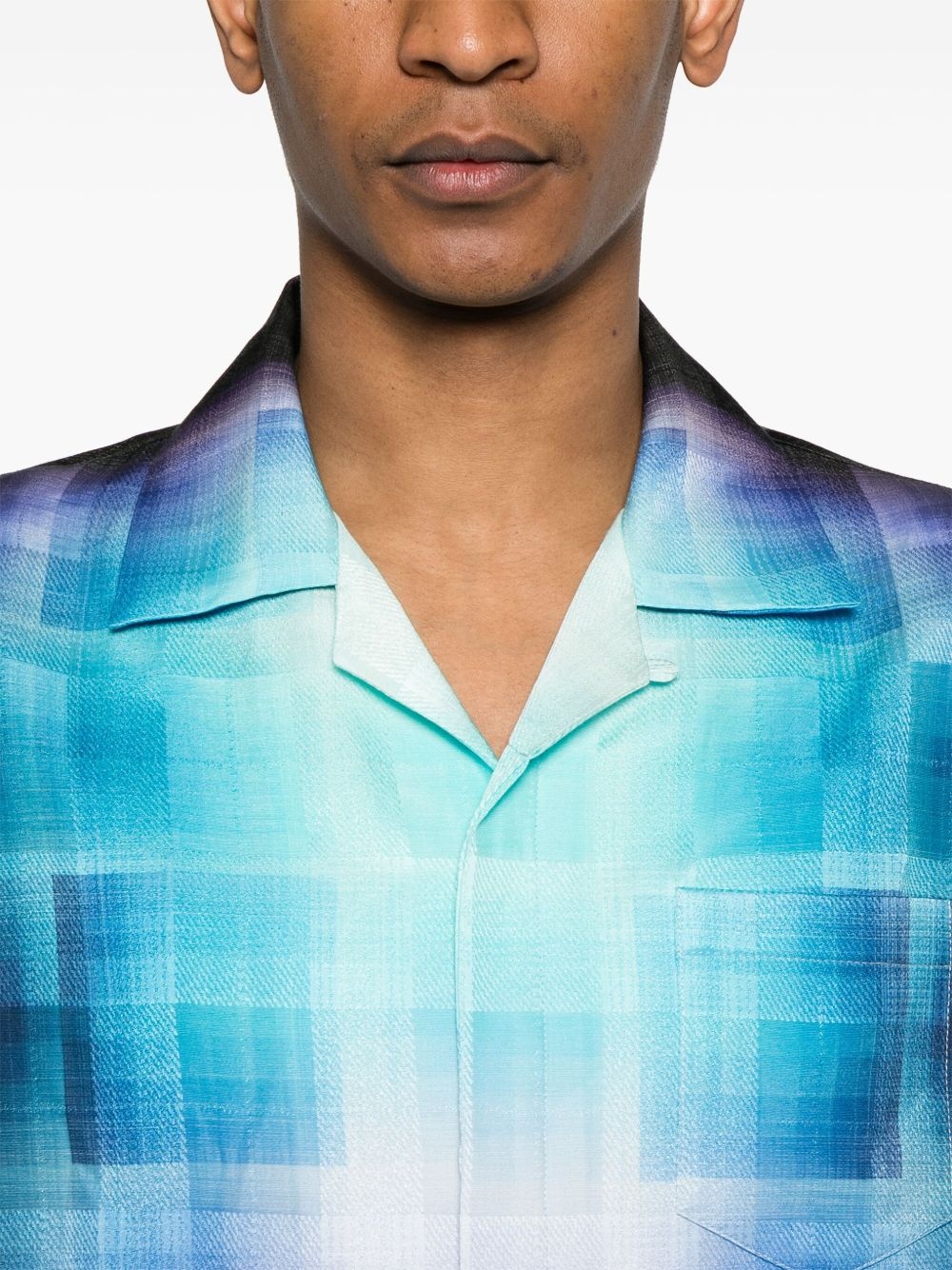 gradient check shirt - 5