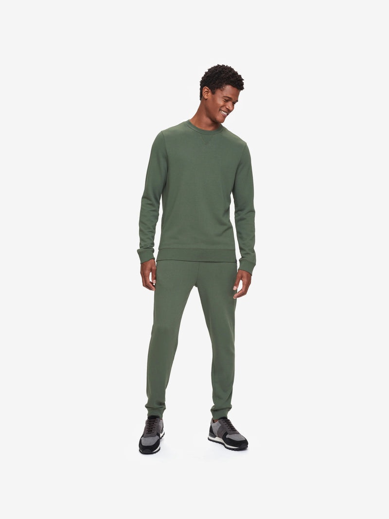Men's Sweatshirt Quinn Cotton Modal Soft Green - 3