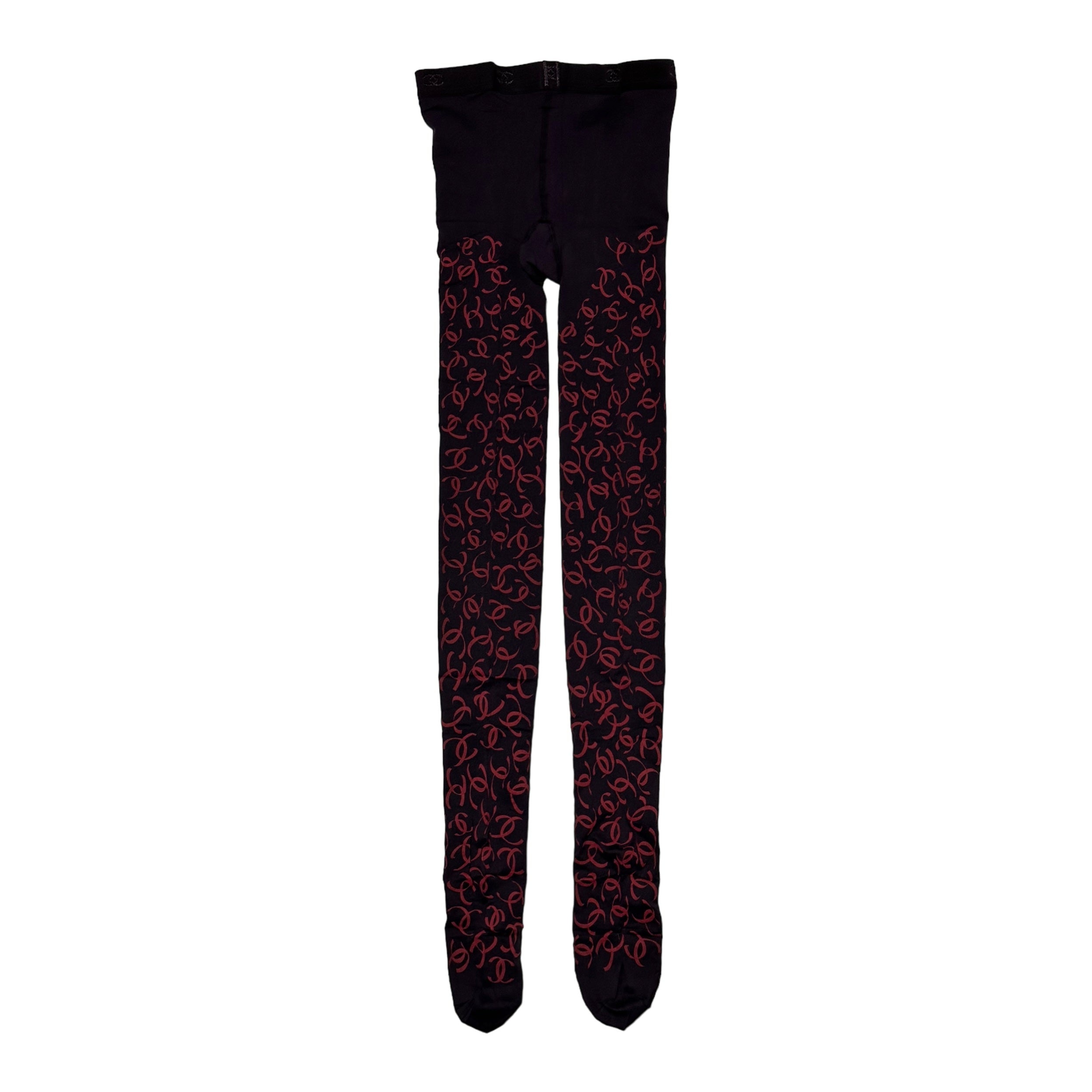CHANEL Fall Winter 2000 Monogram CC Logo Tights - 4