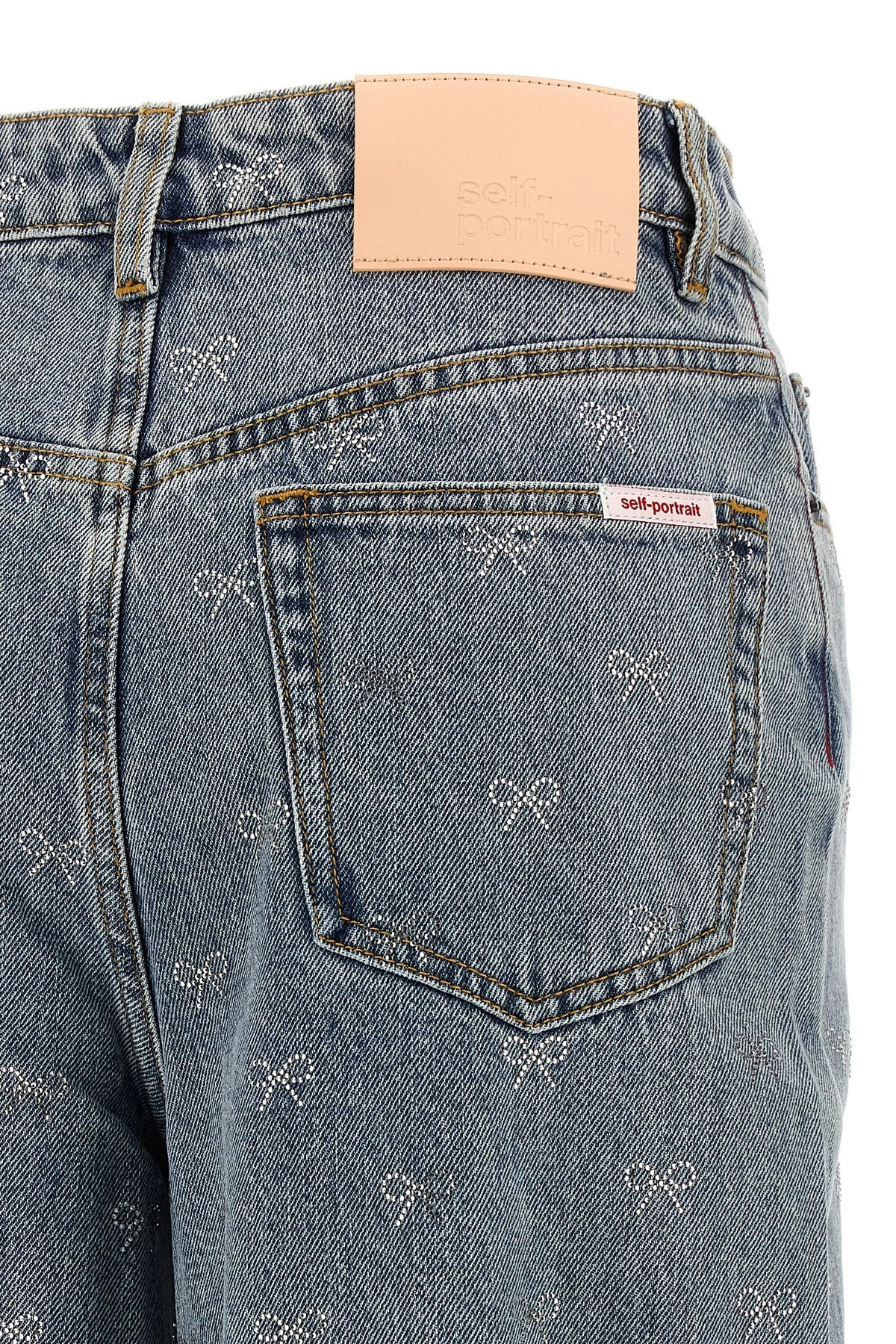 'Light Blue Diamante Bow' jeans - 4