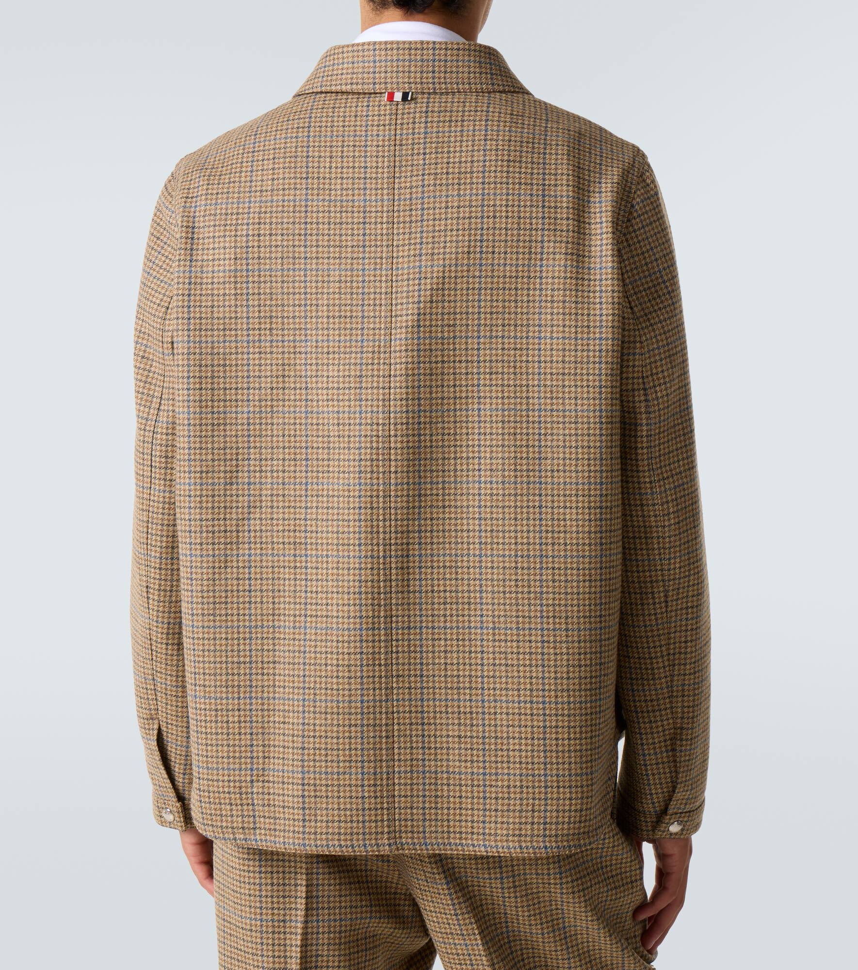 Checked wool tweed overshirt - 4