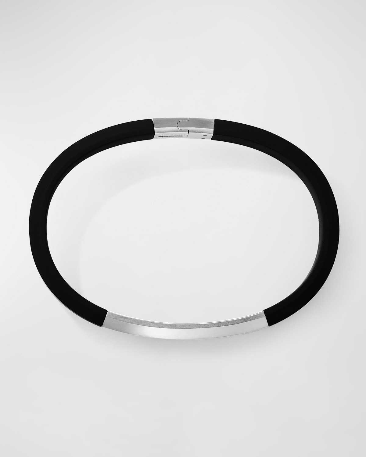 10mm Men's Streamline ID Rubber Bracelet - 3