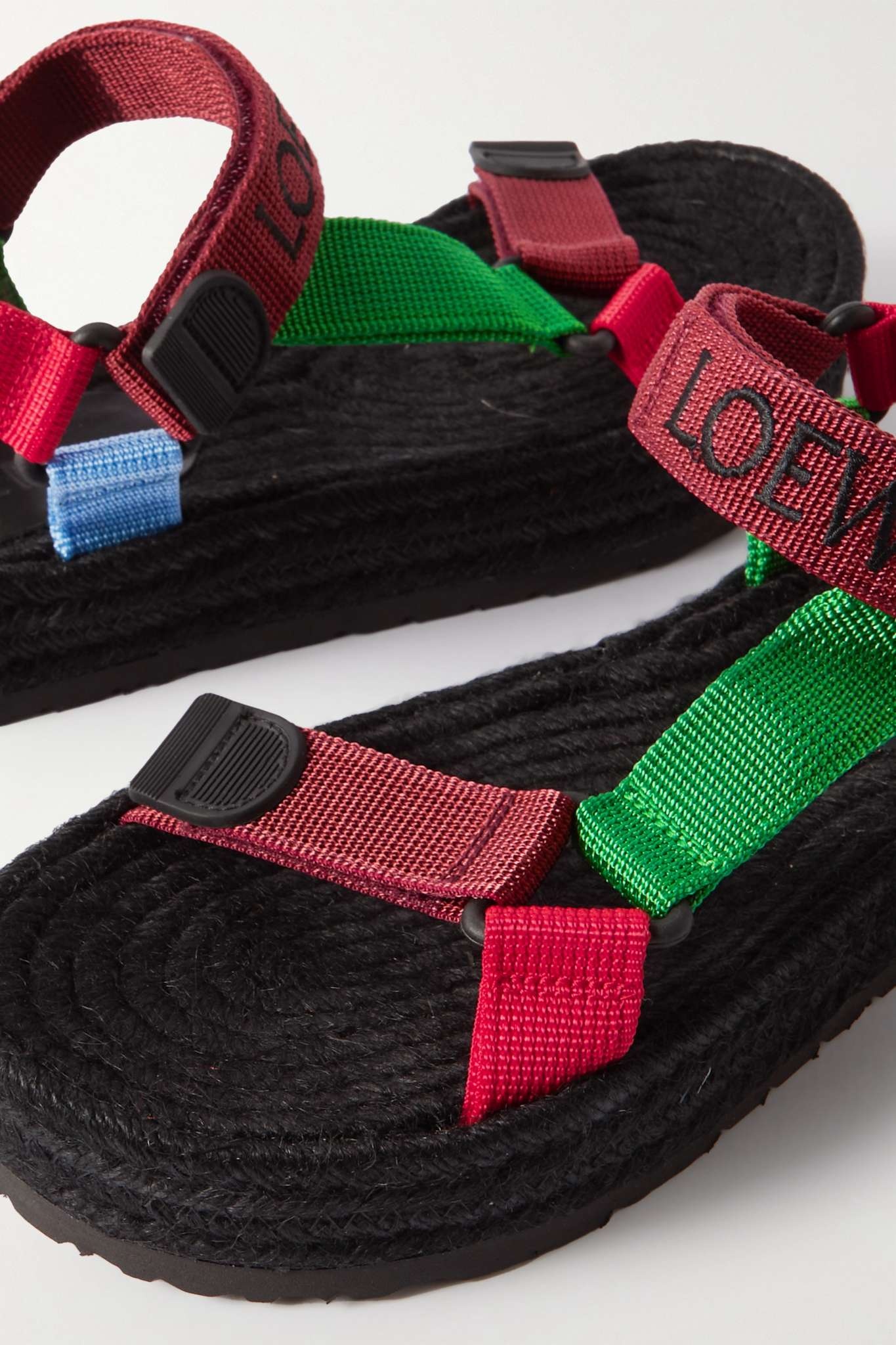 + Paula's Ibiza color-block webbing espadrille sandals - 4