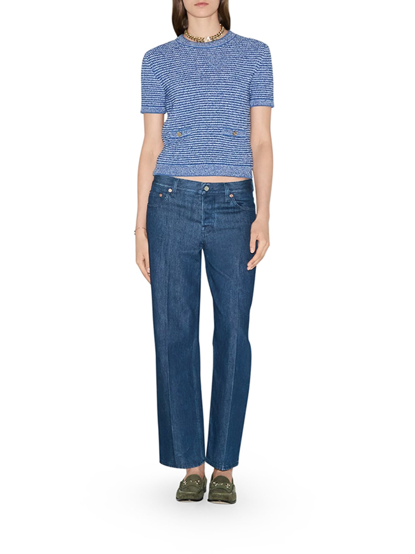 STRAIGHT FIT DENIM JEANS - 2