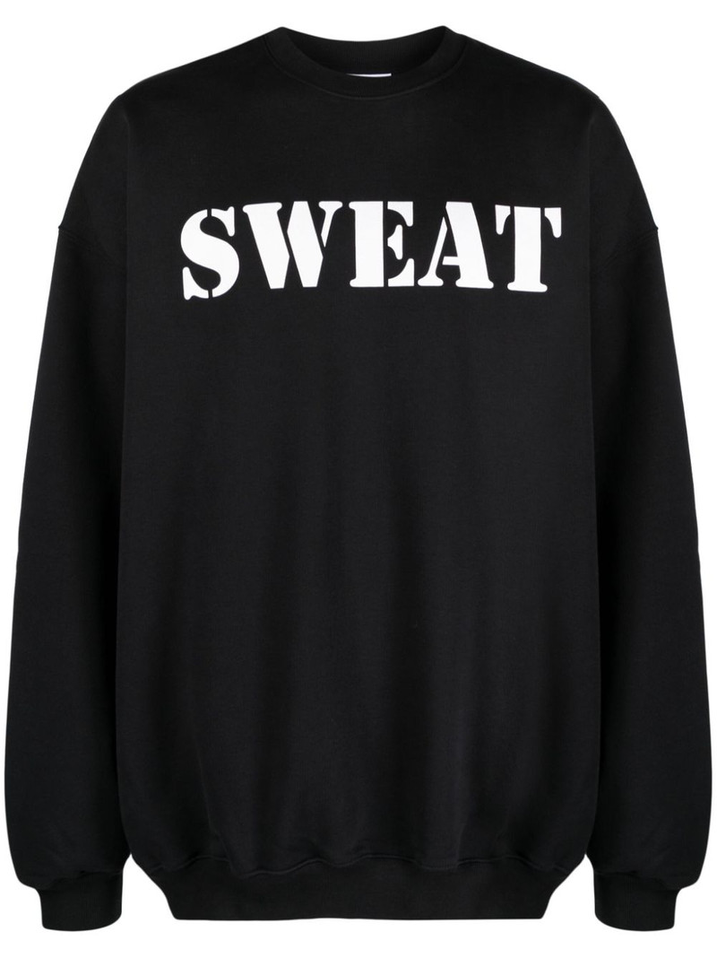 Sweat cotton-blend sweatshirt 1