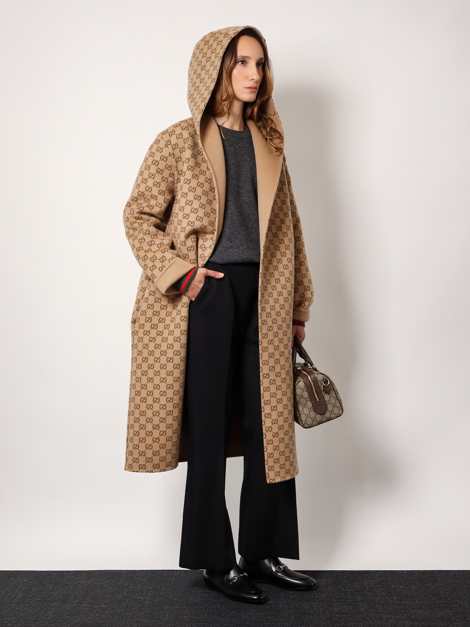 Wool And Cashmere Sweater With Web Details - 2