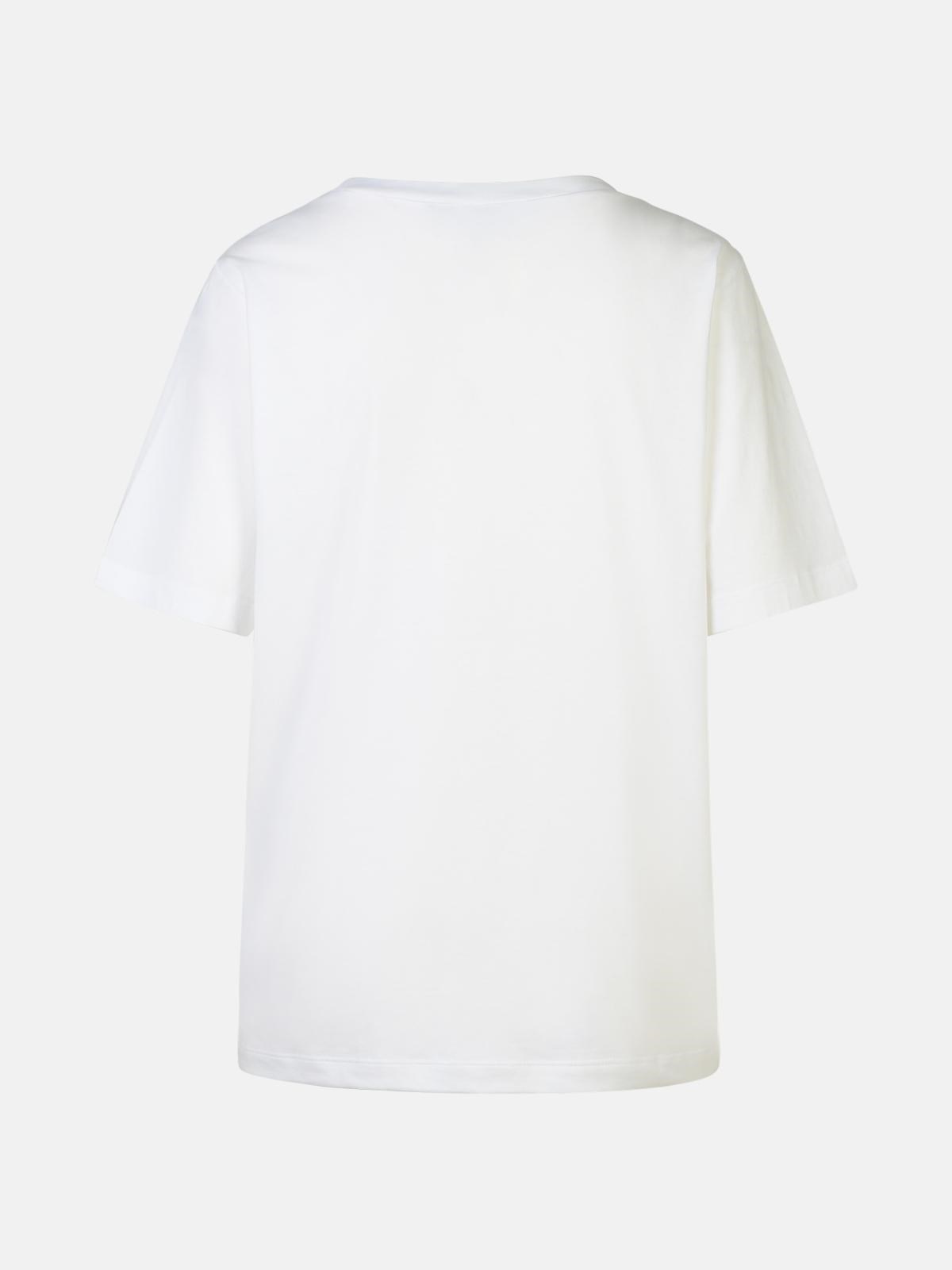 WHITE COTTON T-SHIRT - 3