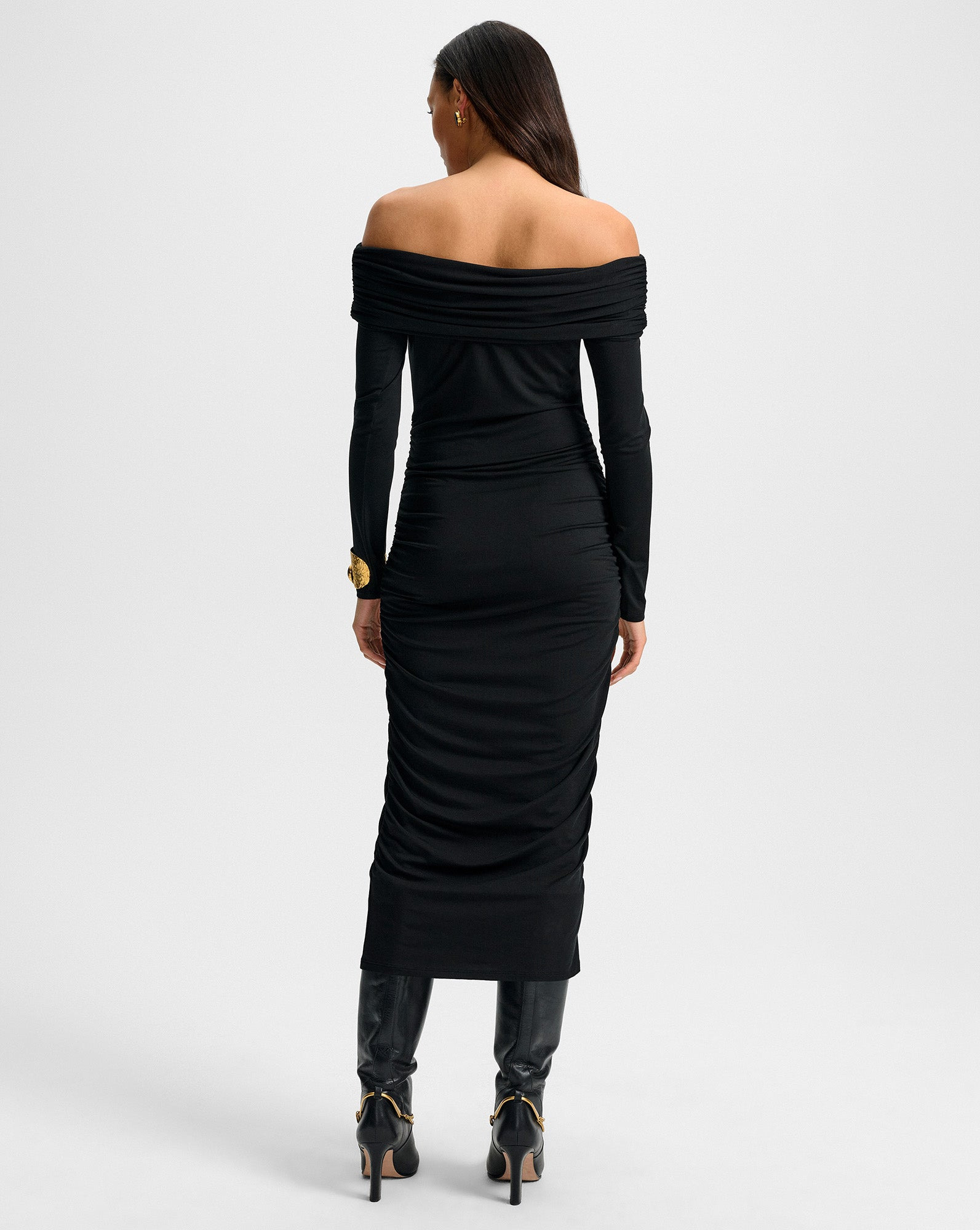 TINETTE OFF-THE-SHOULDER MIDI DRESS - 5