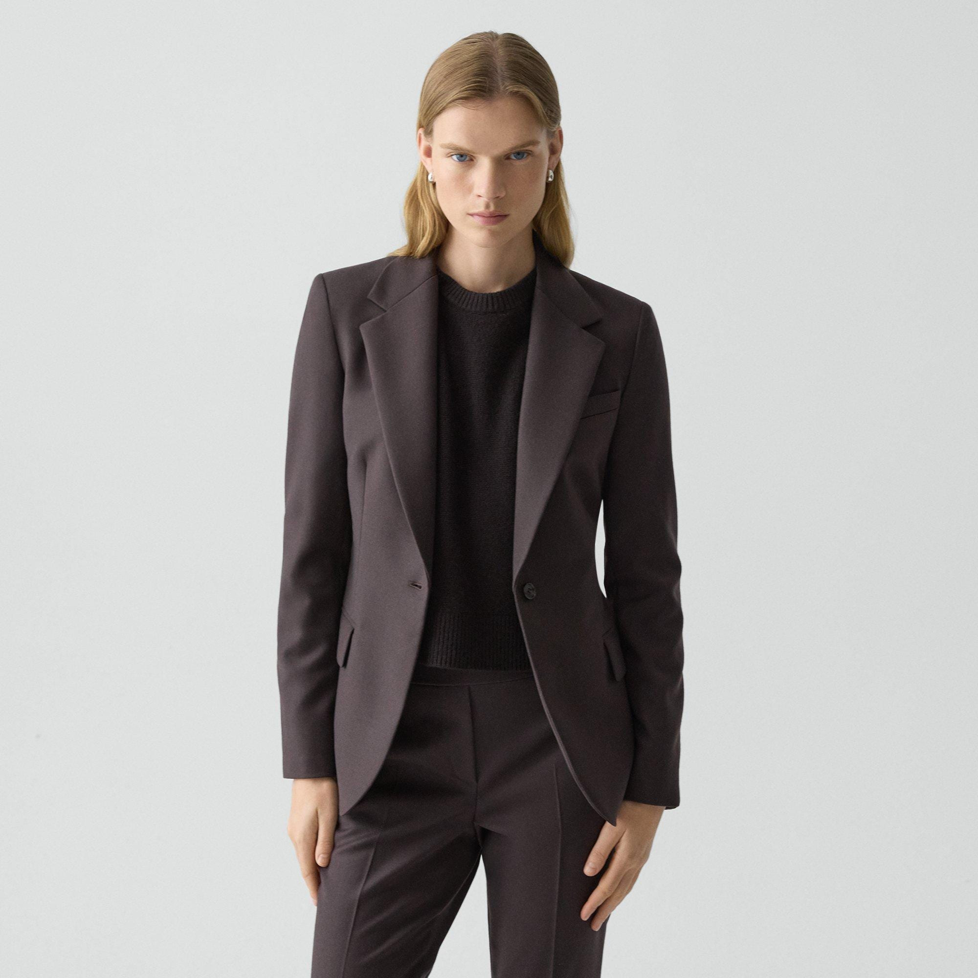 Lynnia Blazer in Sleek Flannel - 2