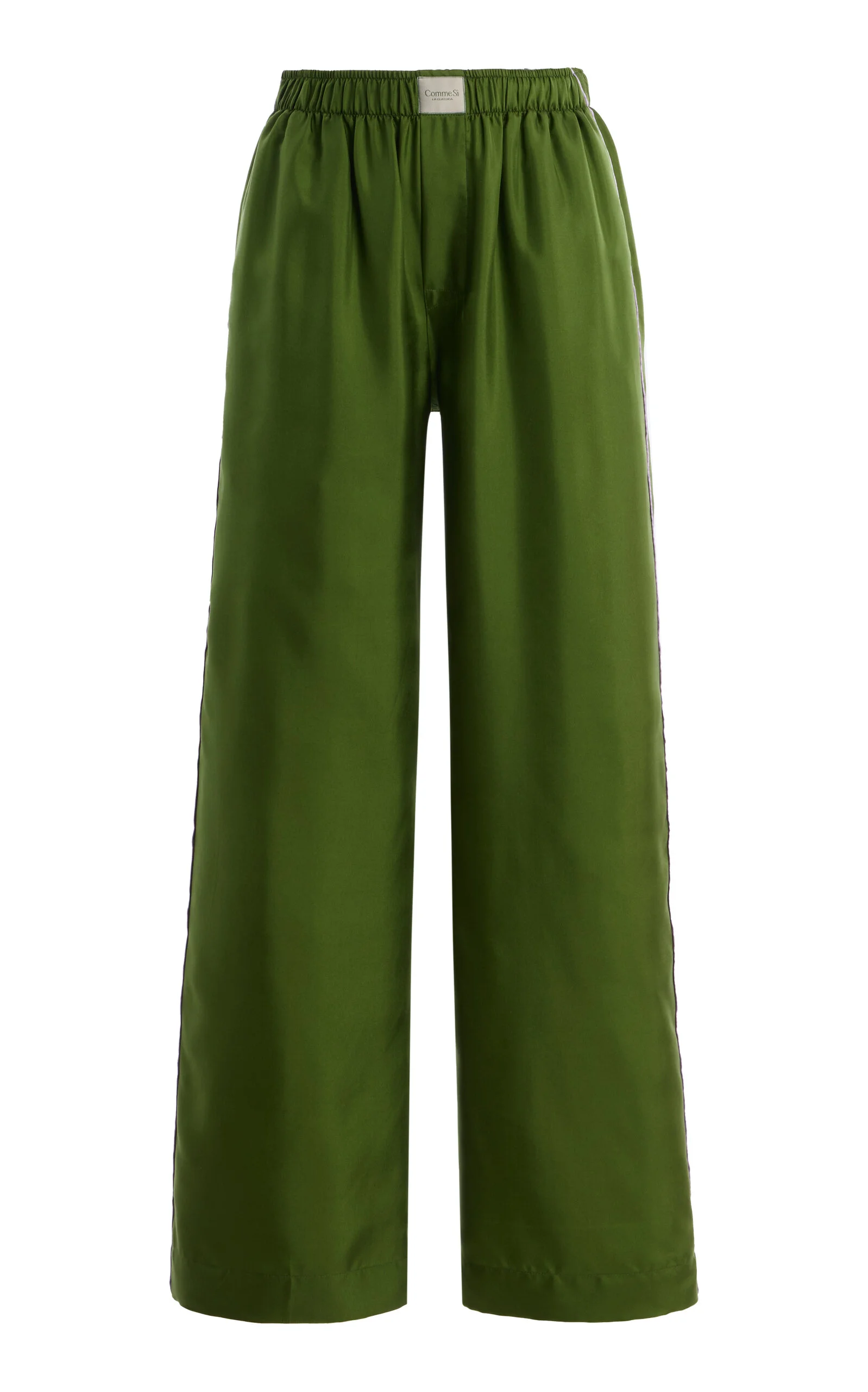 La Boxer Alta Silk-Twill Pants - 1