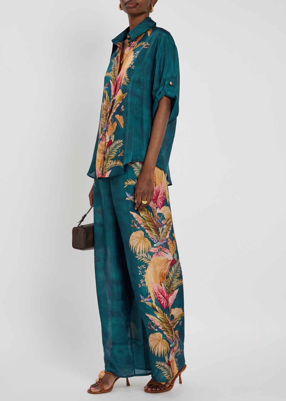 Zimmermann Ascension Relaxed Printed Silk Trousers - 4