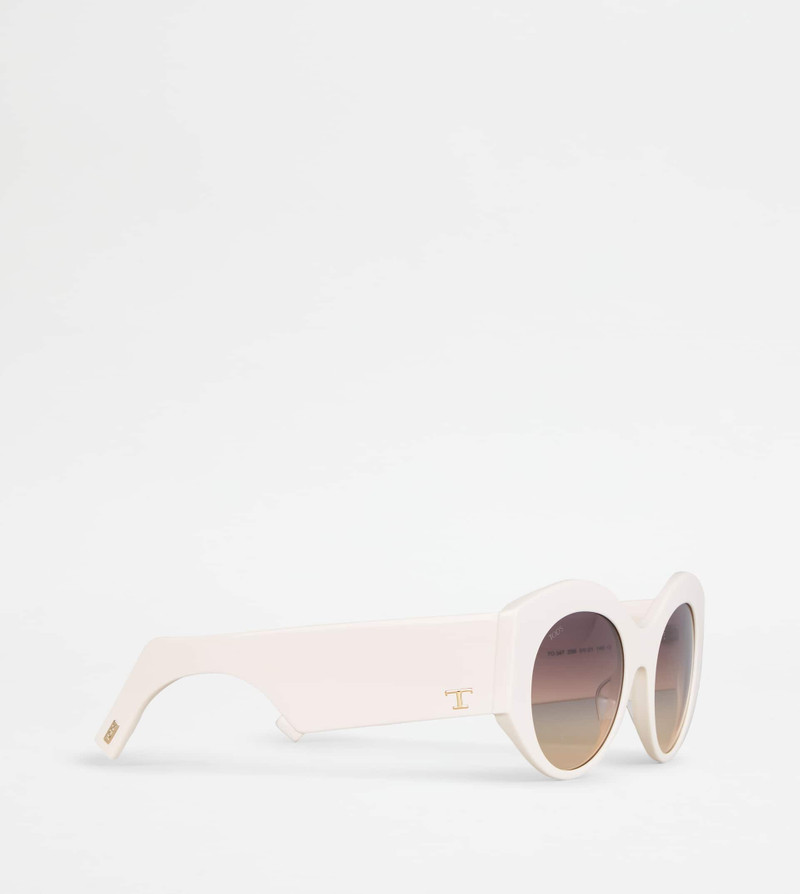 ROUNDED SUNGLASSES - WHITE 3