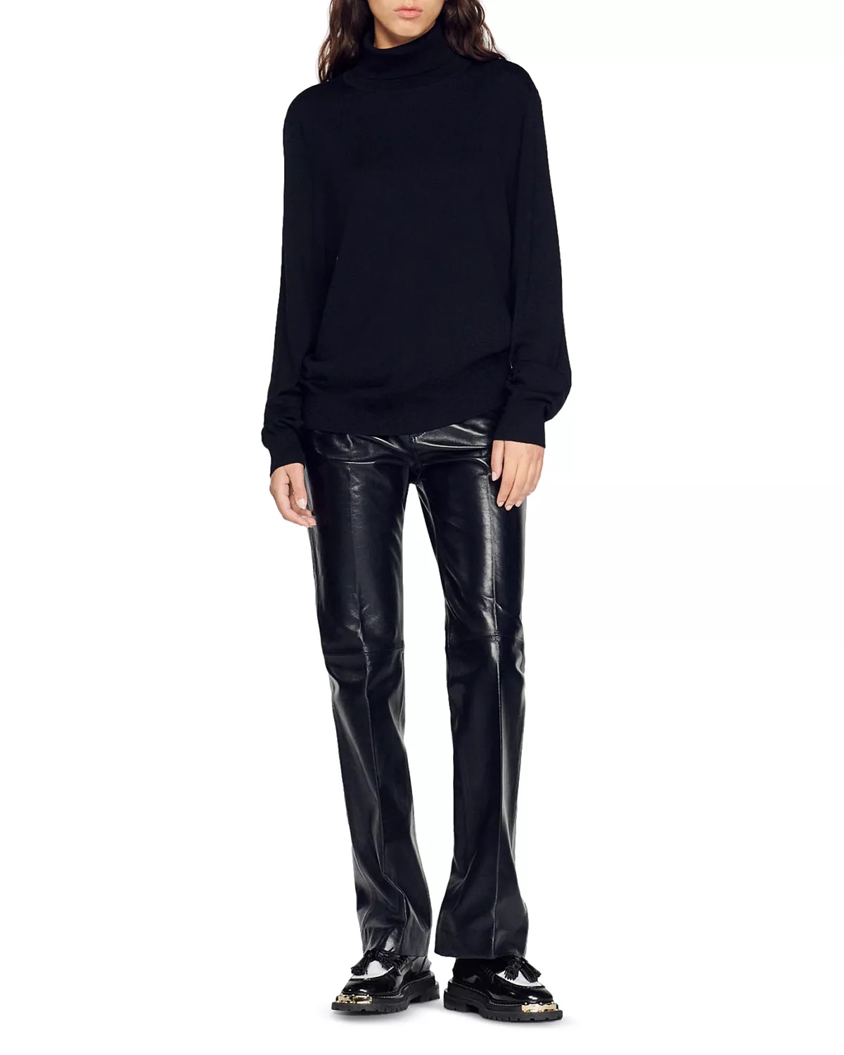 Unisex Turtleneck Slim Fit Sweater - 4