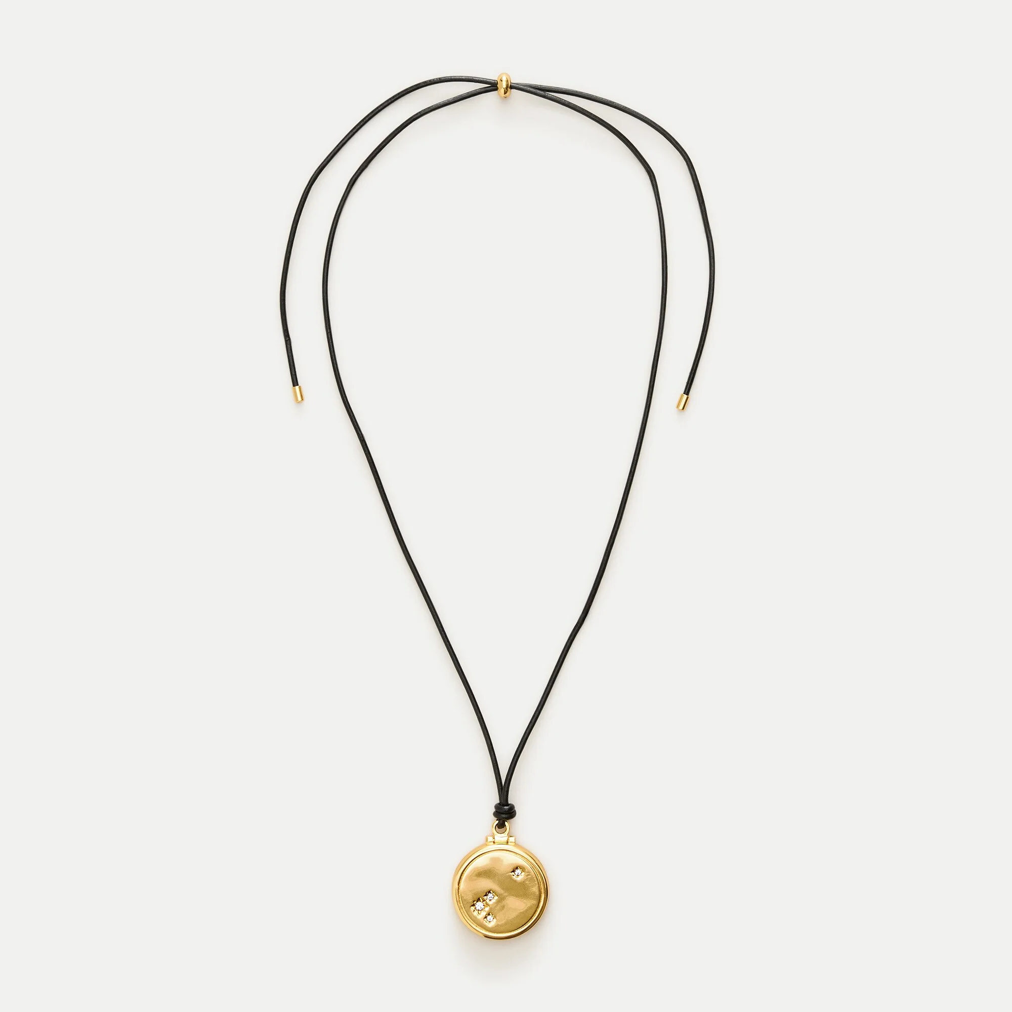 Compact-mirror pendant necklace - 1