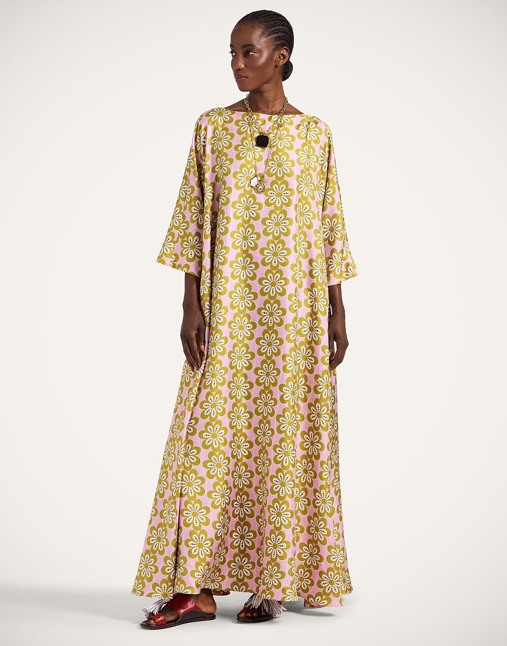 Muumuu Dress Round Neck - 2