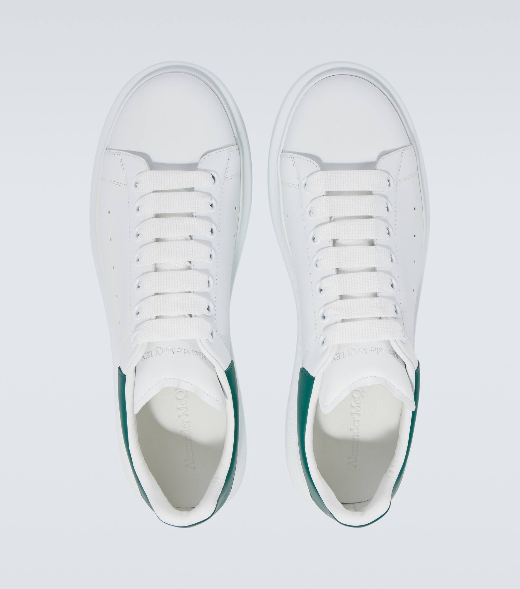 Oversized leather sneakers - 4