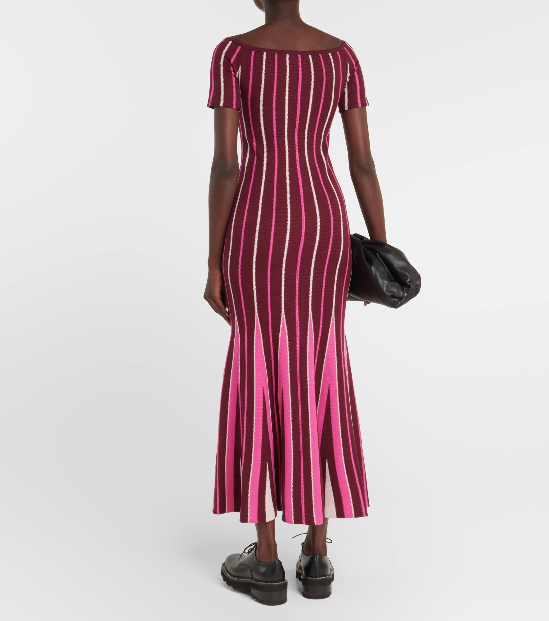 Pleated wool maxi dress - 3