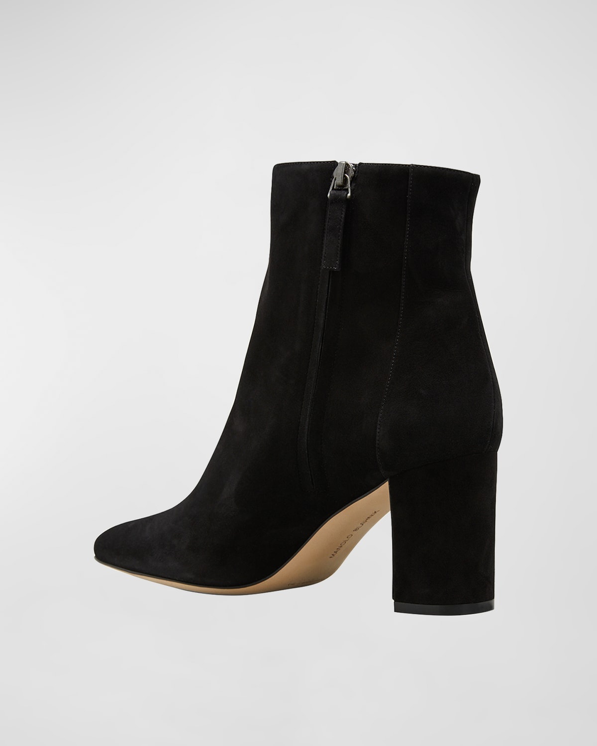 Rosie Suede Zip Ankle Booties - 4