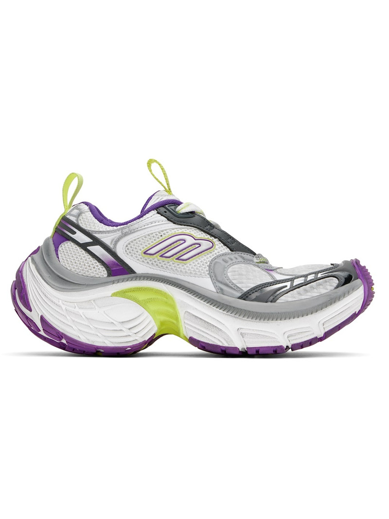 White & Gray 6XL Sneakers - 1
