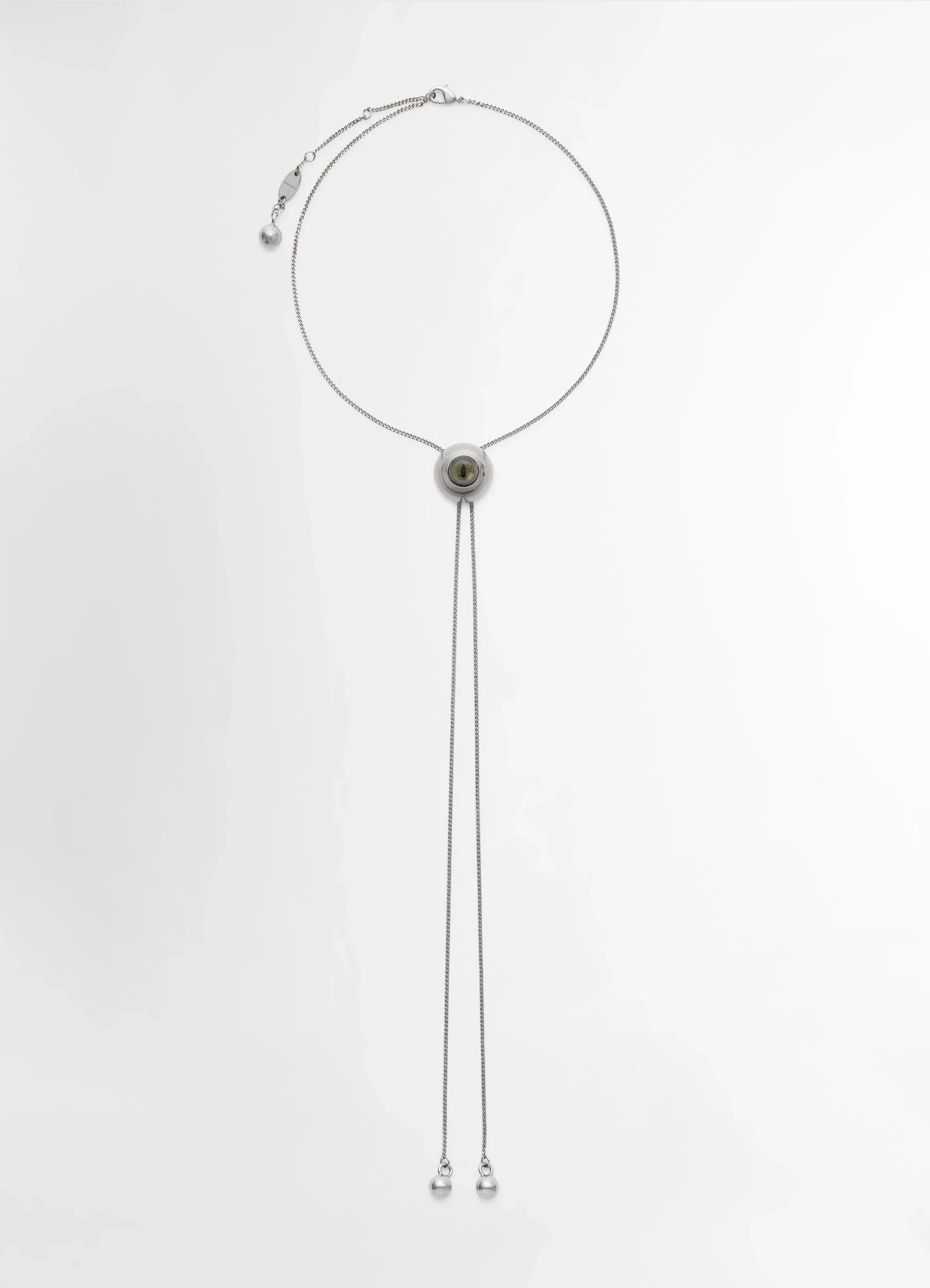 CAT EYE RATTLE BOLO TIE - 1