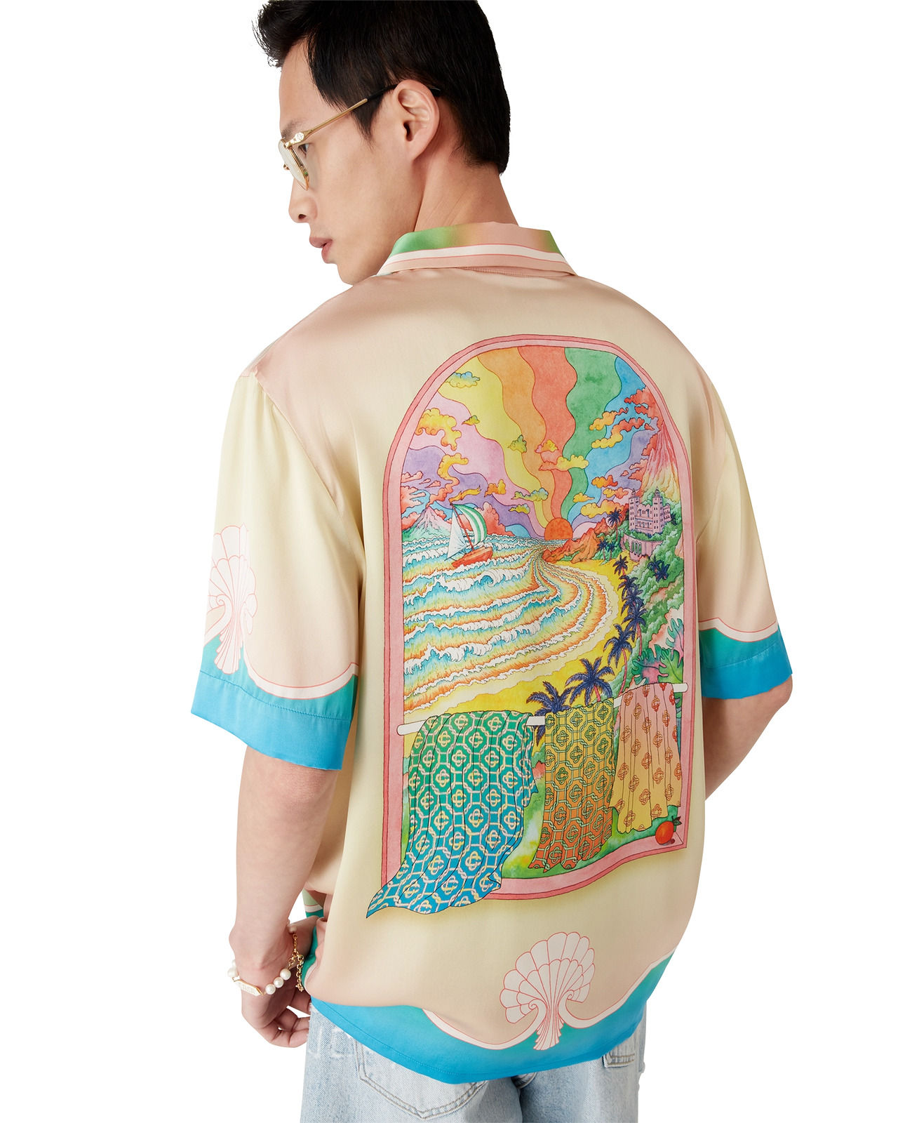 Lucid Dreams Silk Short Sleeve Shirt - 7