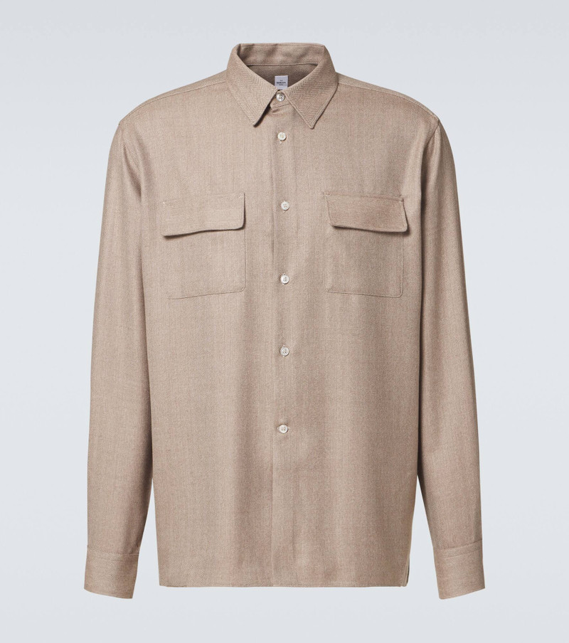 Herringbone wool shirt 1