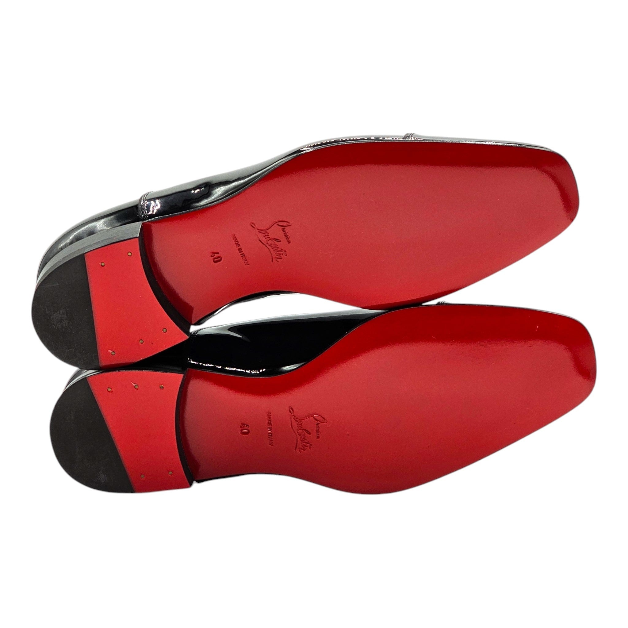Christian Louboutin Greggo Oxford Tuxedo Shoes - Patent Leather - Black EU 40 / US 7 - 5