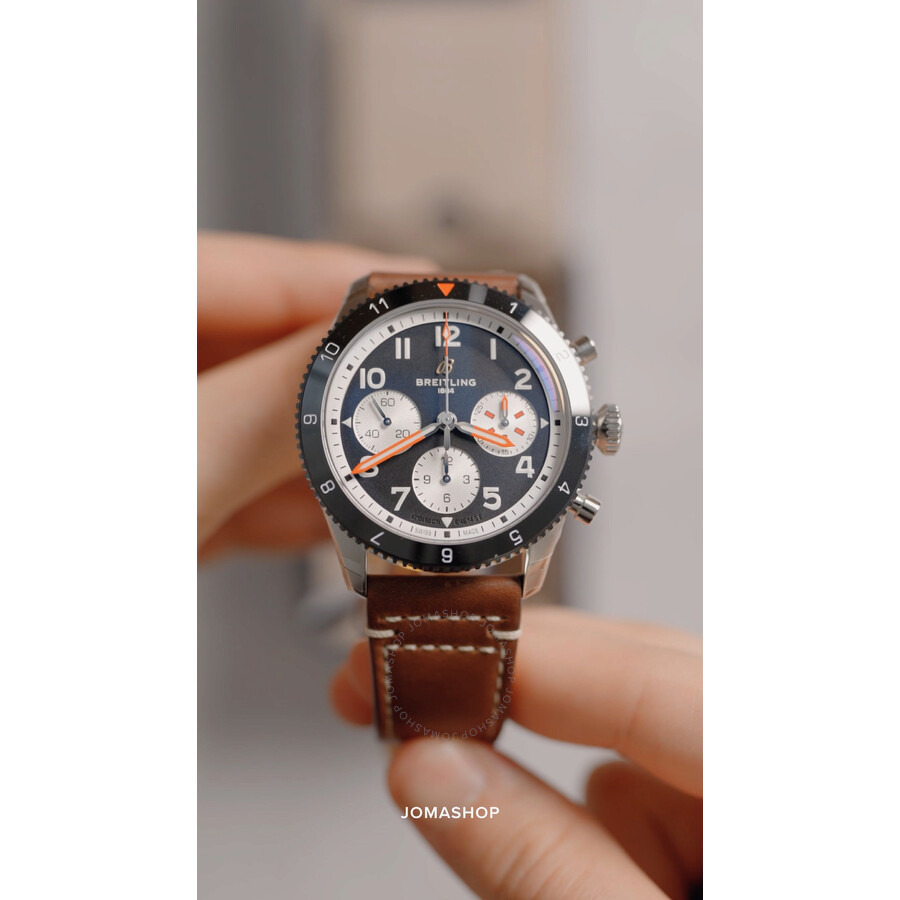 Breitling Classic AVI Chronograph Automatic Black Dial Men's Watch Y233801A1B1X1 - 4