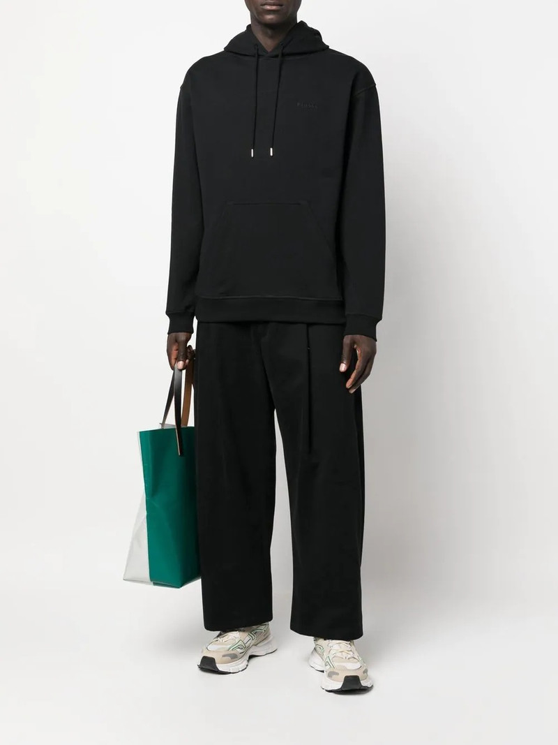 Étude National logo-embroidered hoodie outlook
