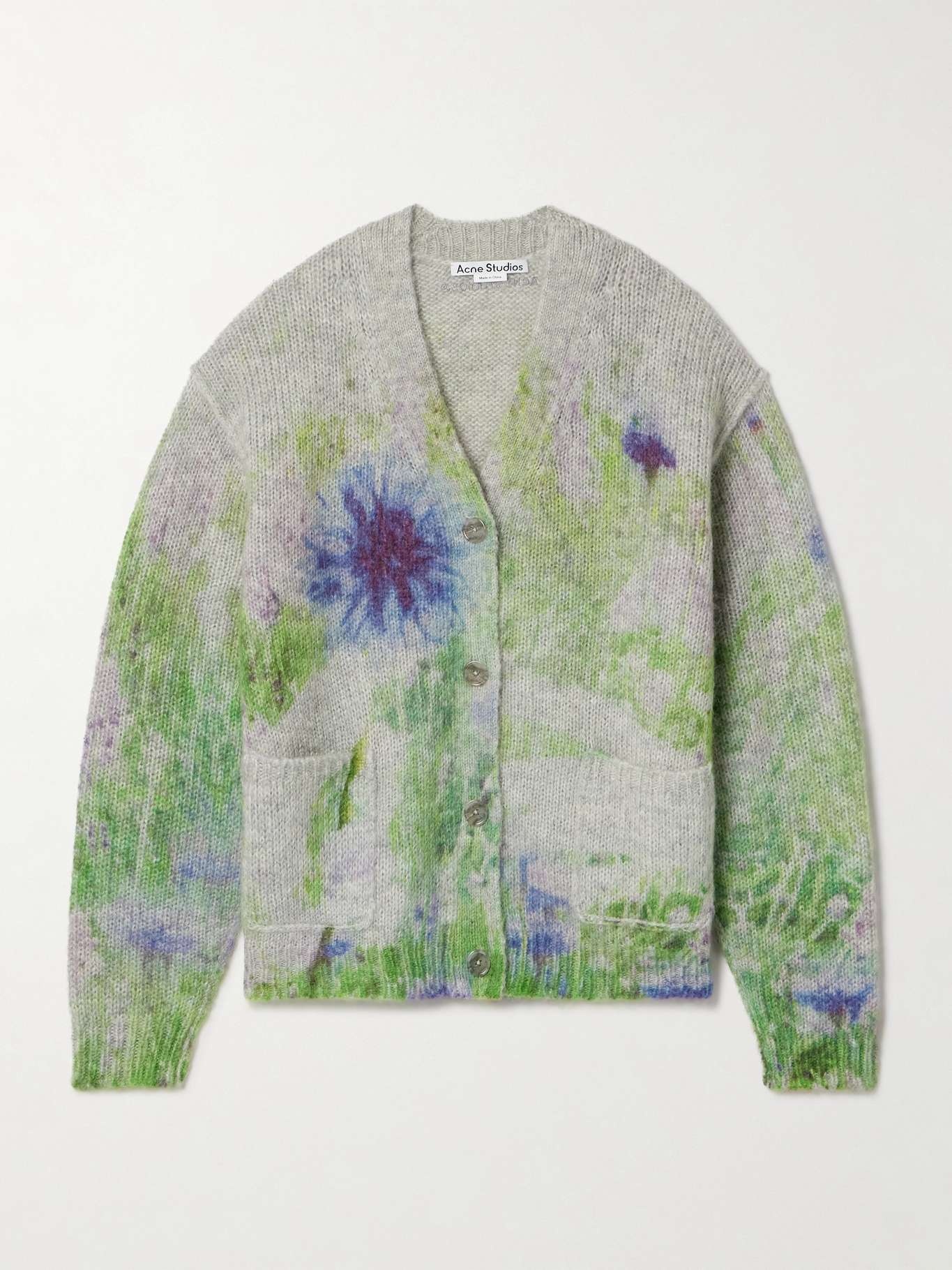 Tie-Dyed Knitted Cardigan - 1