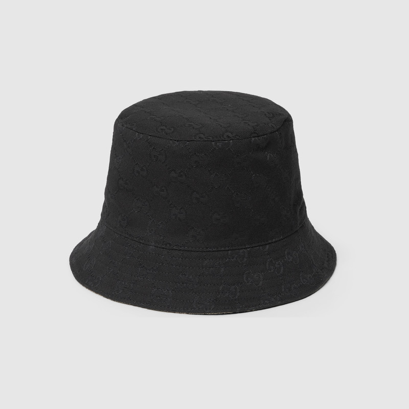 Reversible GG canvas bucket hat 1