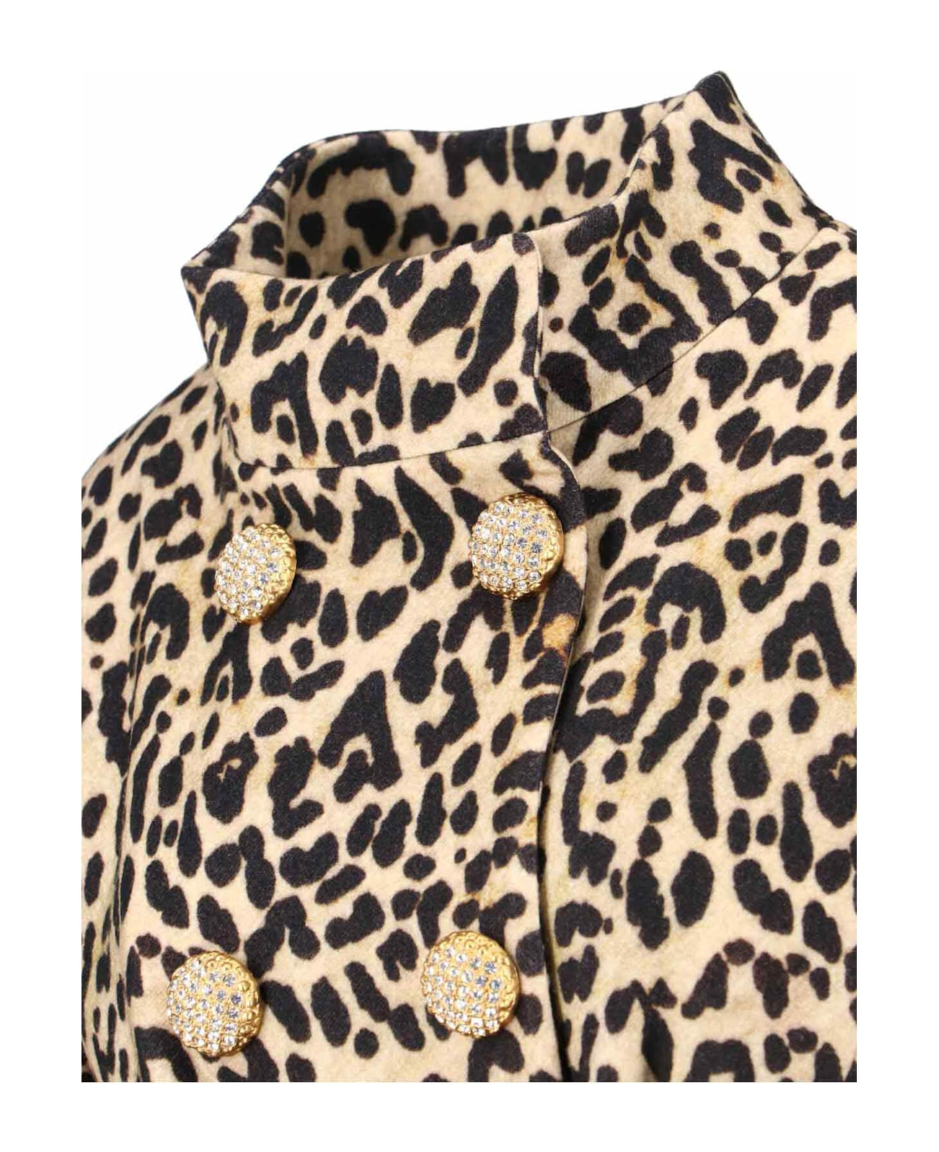 Animalier Double-breasted Coat - 4