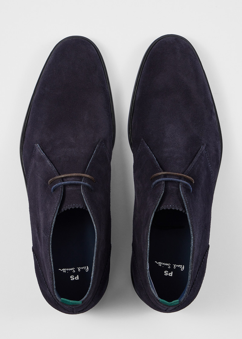 Navy 'Drummond' Suede Boots 3