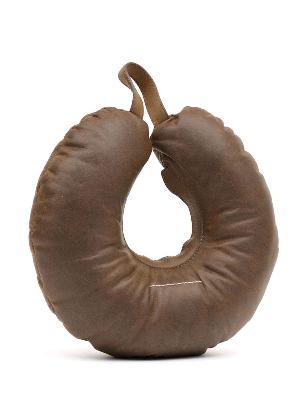 Travel Pillow leather shoulder bag - 4