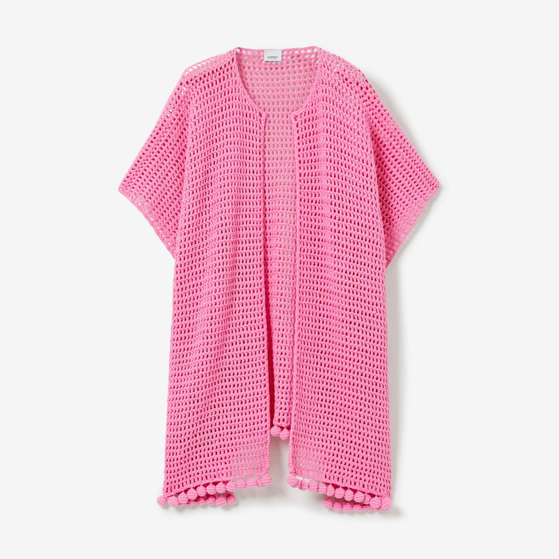 Crochet 기술 코튼 케이프 - 1
