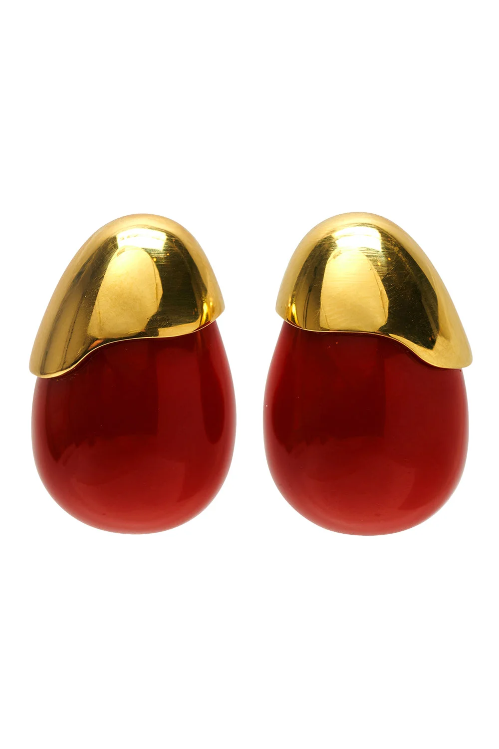 Toro Enamel Teardrop Earrings - 1