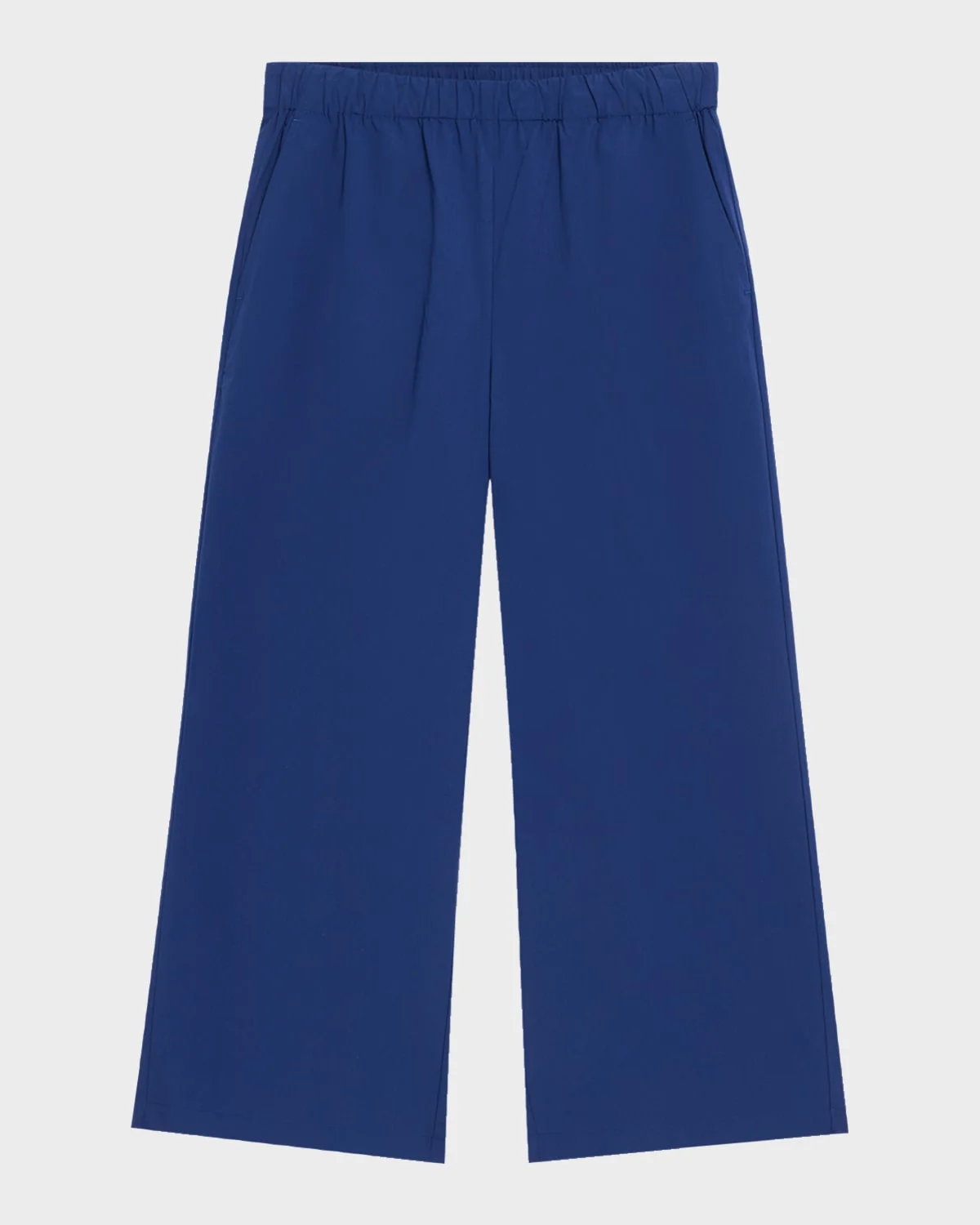 Wide-Leg Crinkled Ankle Pants - 1