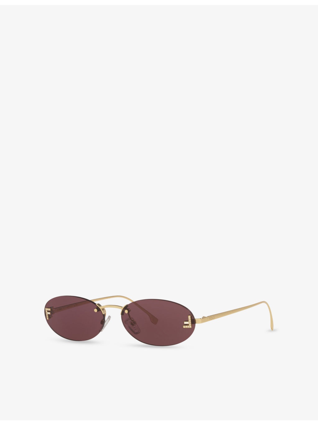 FE4075US Oval-Frame Metal Sunglasses - 2