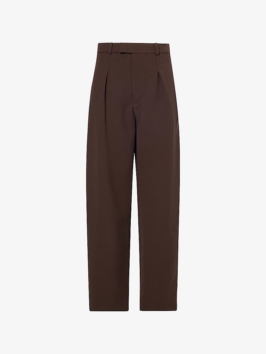 パンツ Wardrobe.Nyc Wide Leg Virgin Wool Trousers WARDROBE.NYC High-Rise Wide-Leg Virgin-Wool Trousers