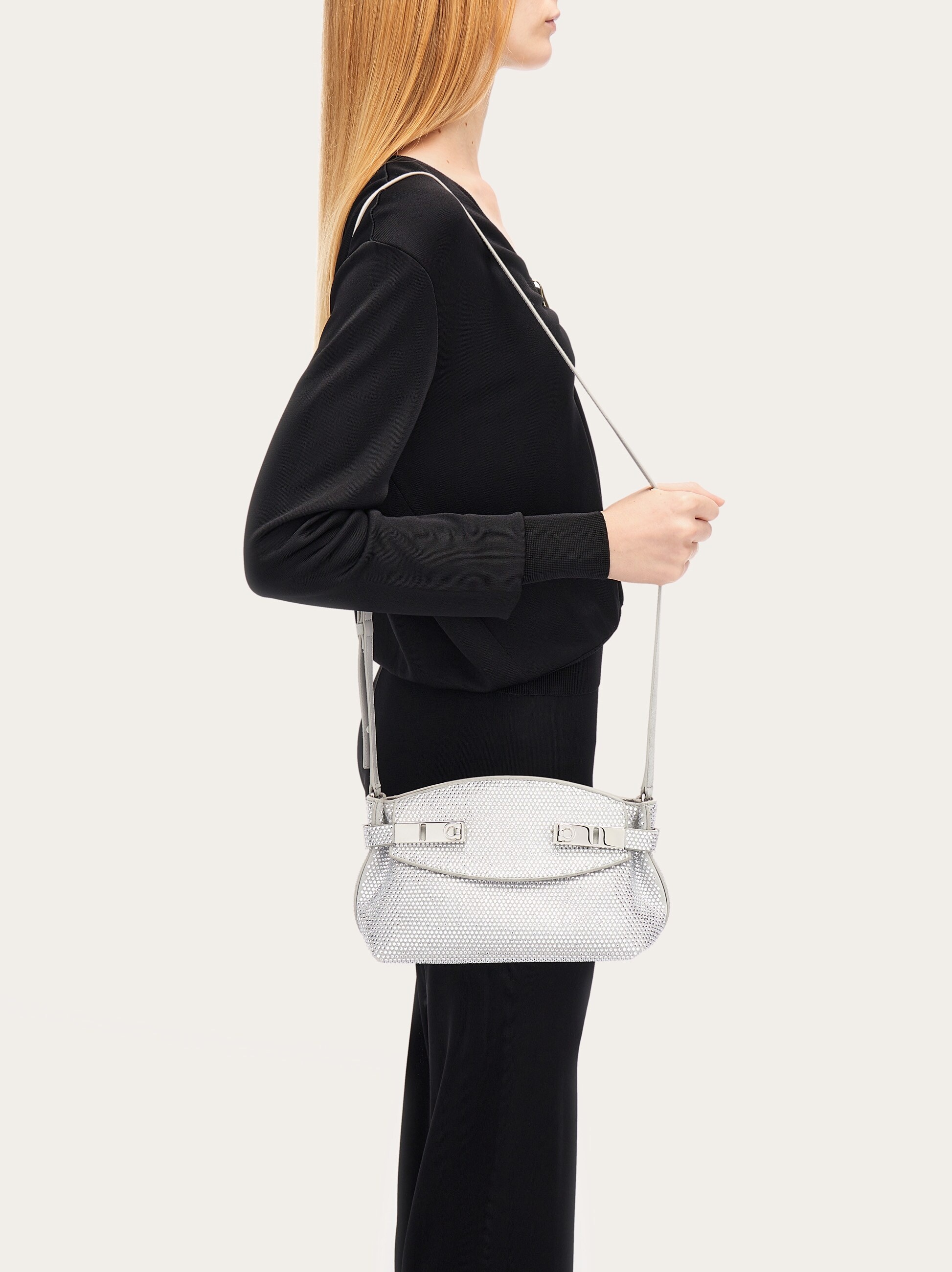 Hug crossbody bag with crystals (S) - 2