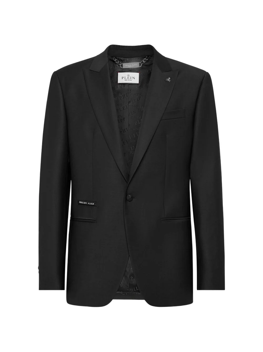 smiley face-print blazer - 1