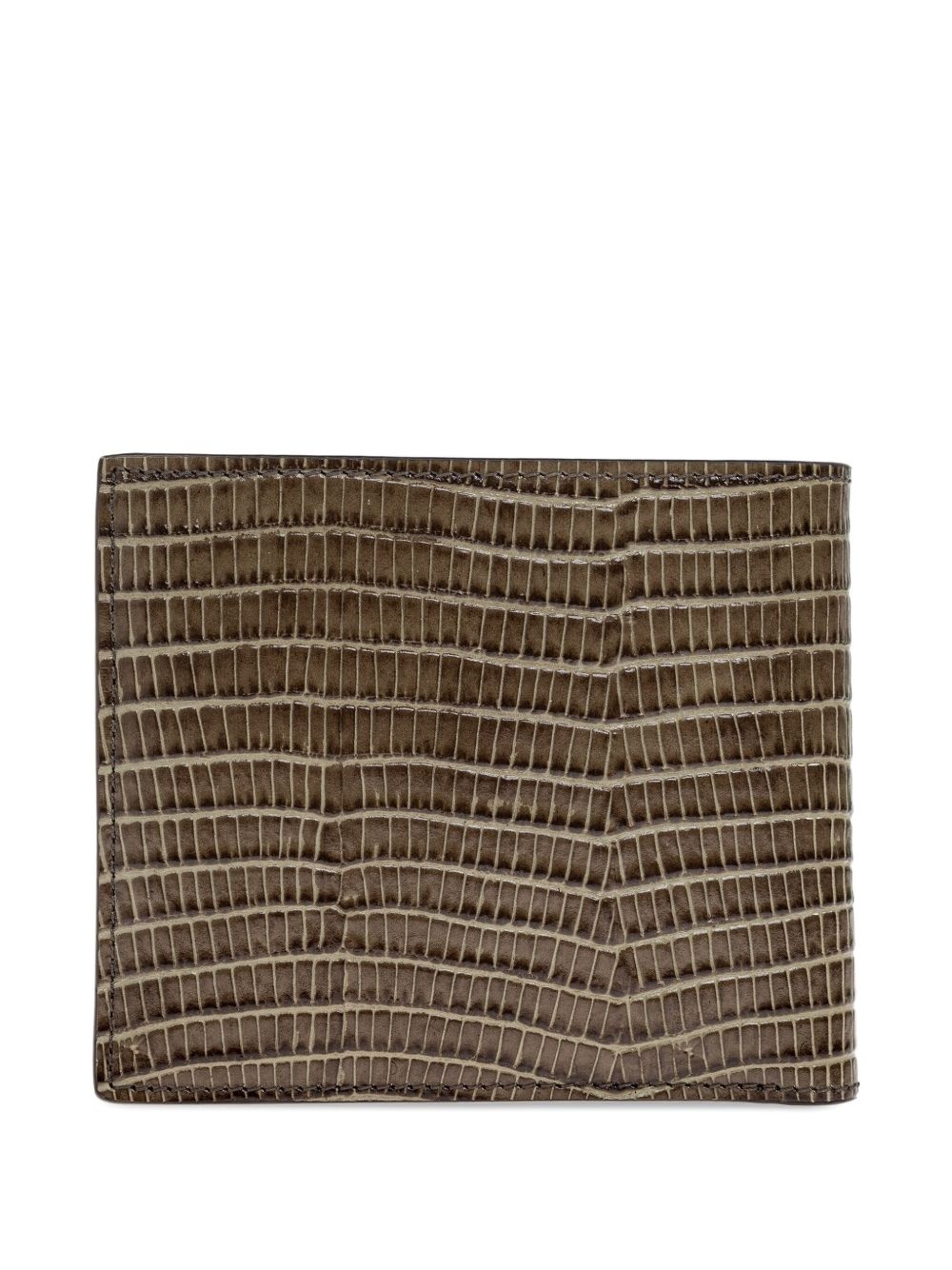 lizard-effect leather wallet - 2