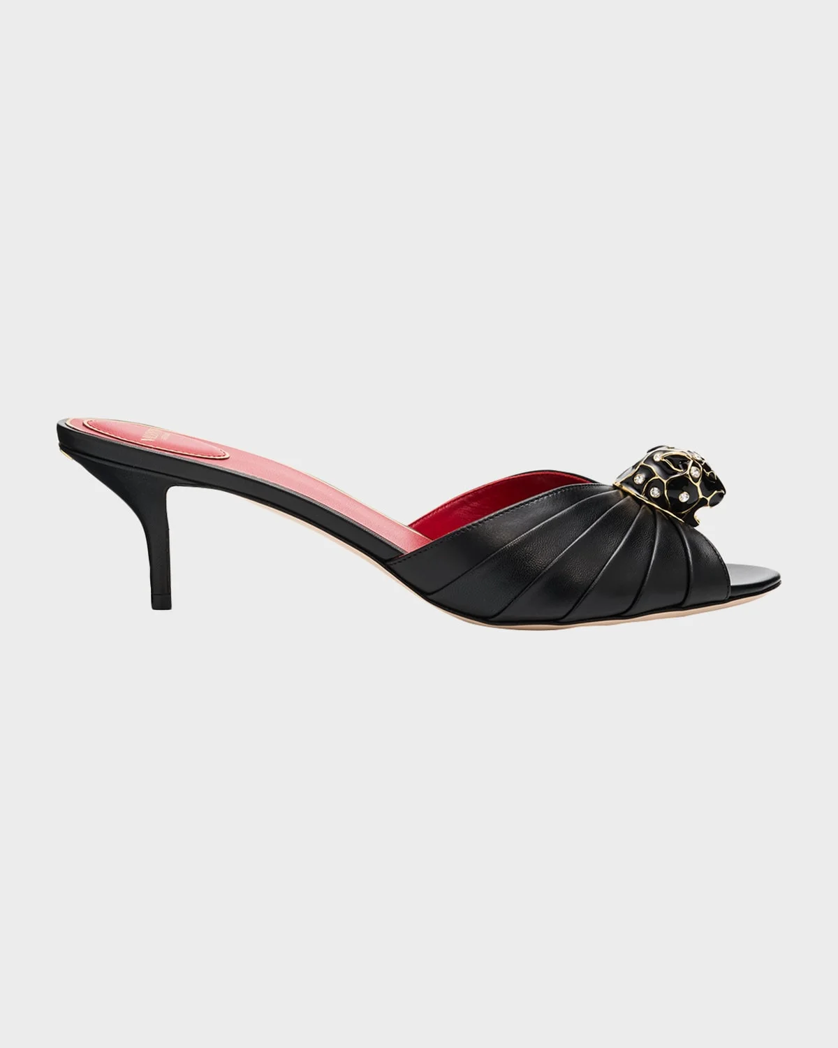 55mm Pas De Chat Leather Mules - 1