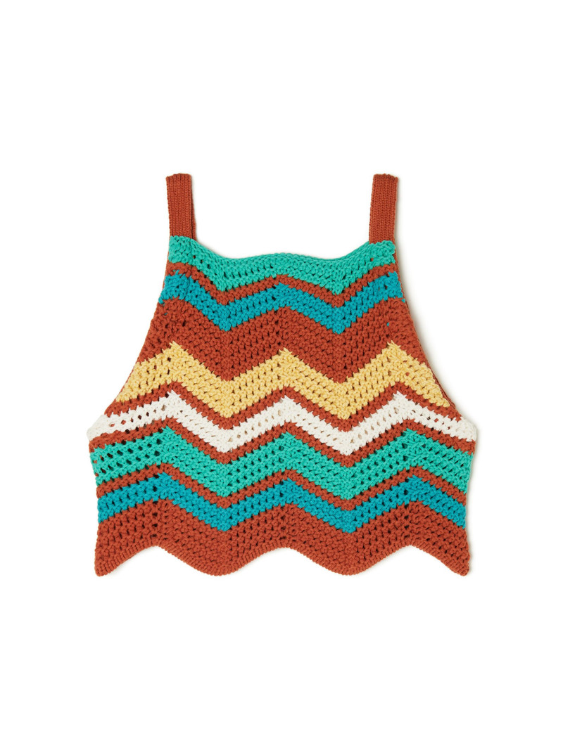 Kaleidoscopic Chevron Top 1