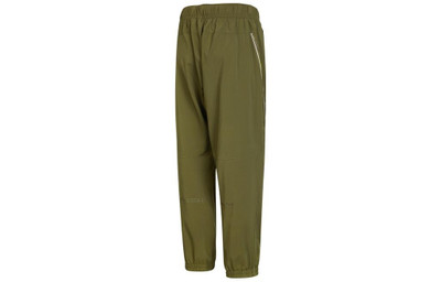 adidas Men's adidas Solid Color Logo Casual Joggers/Pants/Trousers Autumn Green HE9943 outlook