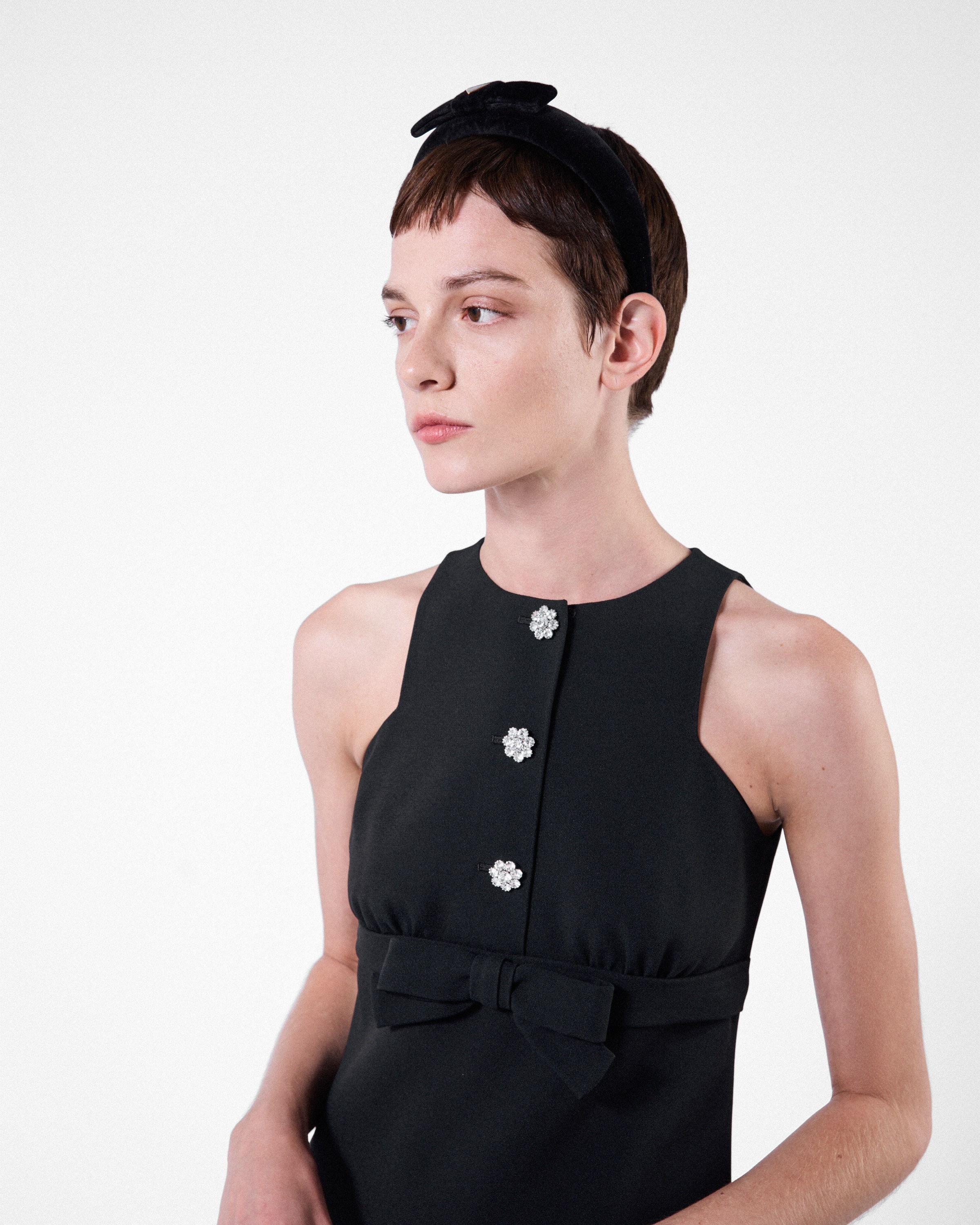 Sablè compact mini-dress - 3
